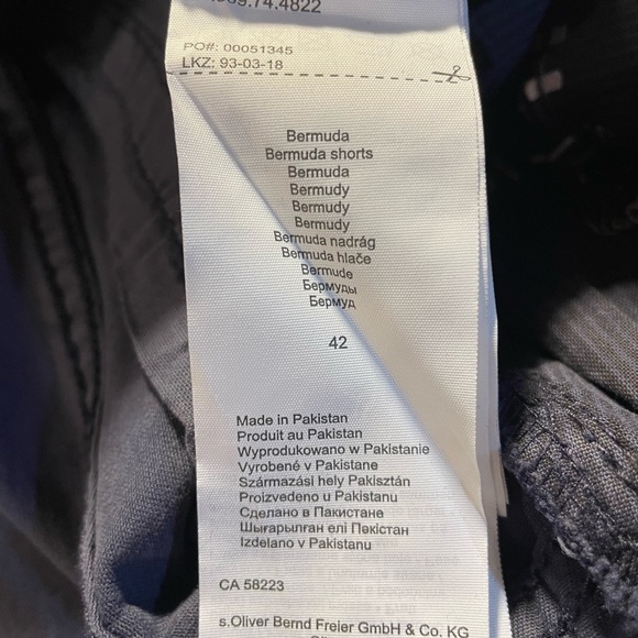 Men’s Shorts 38 Khaki Tan Bermuda Oliver  Cotton Bermuda Loose Fit Bermuda NWT - Picture 7 of 9